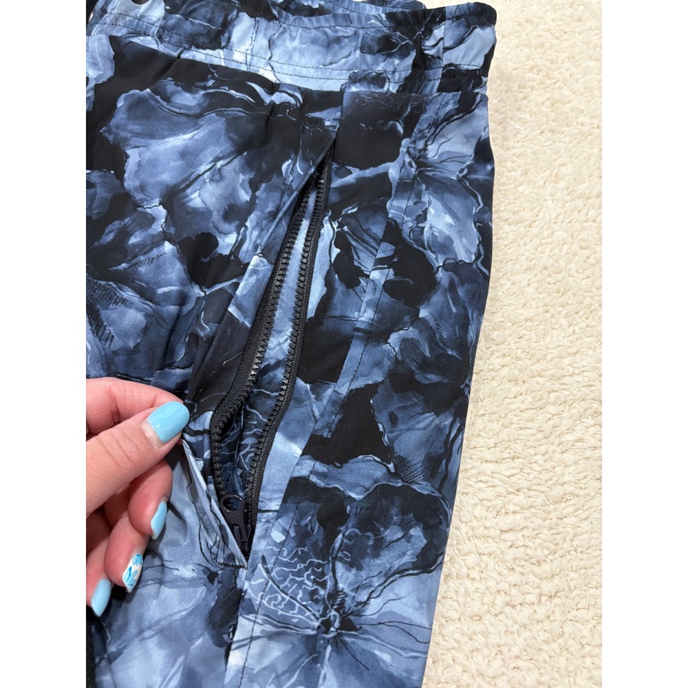 Cambio Jorden Jogger Floral Print Athletic Stretch Legging Blue Navy Size 6 - Picture 3 of 12